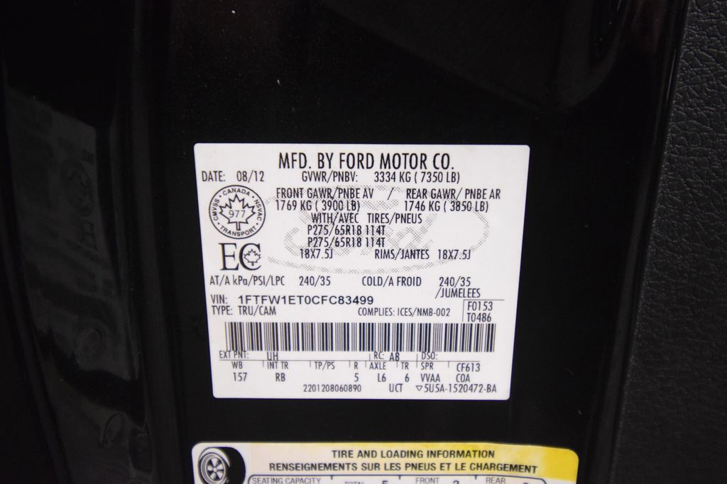 used 2012 Ford F-150 car, priced at $14,500