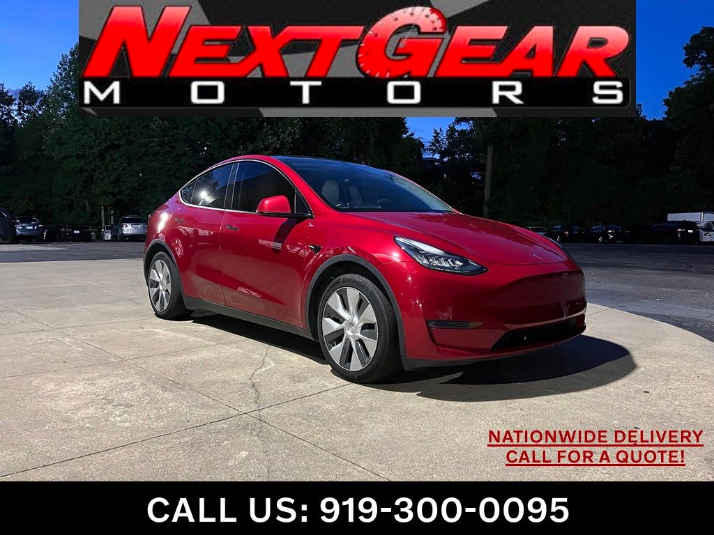 Red Multi-Coat 2021 Tesla Model Y SUV / Crossover All-Wheel Drive 1-Speed Automatic