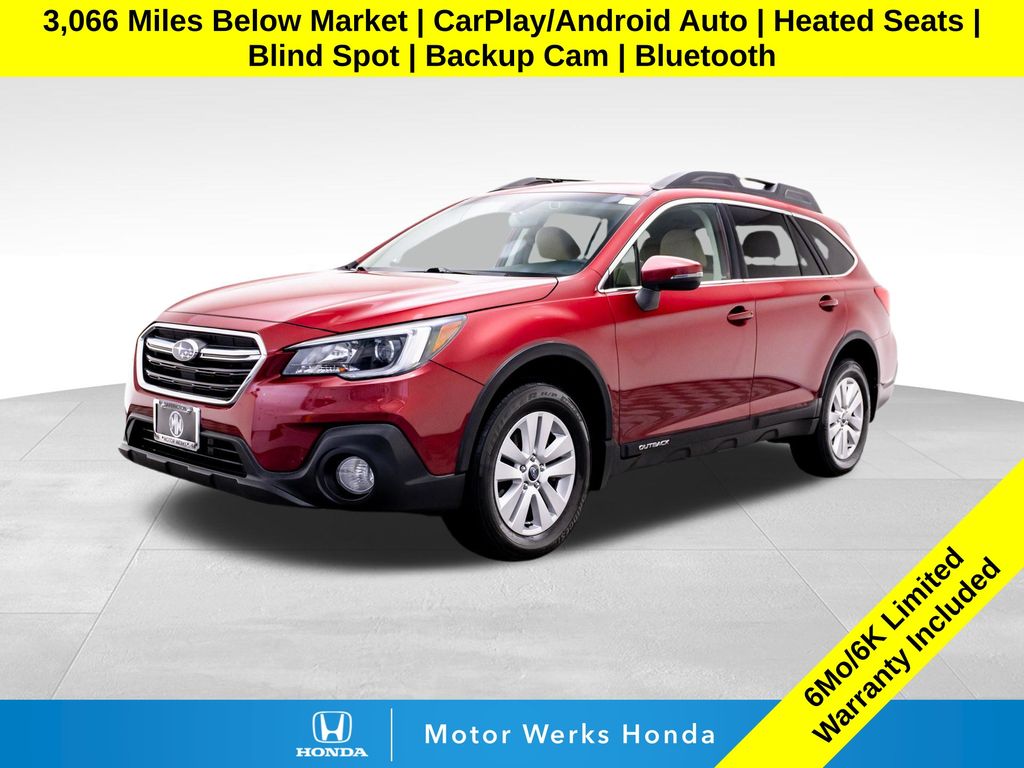 Crimson Red Pearl 2019 Subaru Outback 2.5i Premium AWD Wagon All-Wheel Drive Continuously Variable Transmission