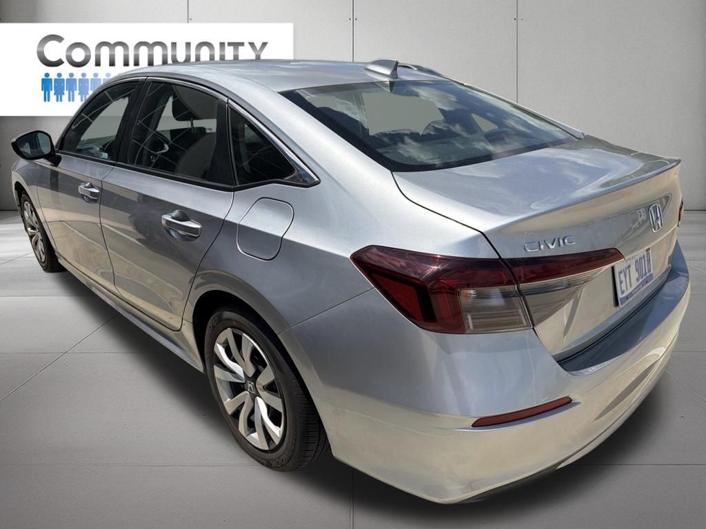 2025 Honda Civic LX Silver at Community Honda