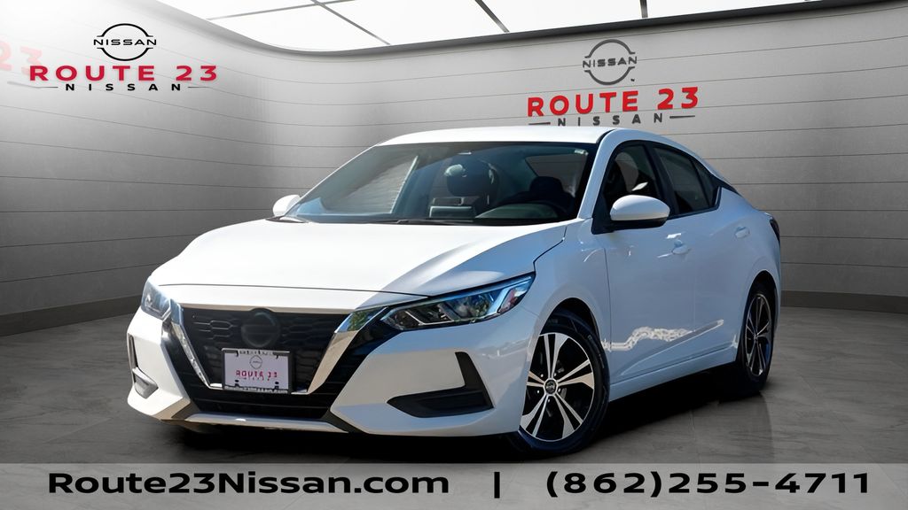 White (Fresh Powder) 2023 Nissan Sentra Sedan Front-Wheel Drive Continuously Variable Transmission