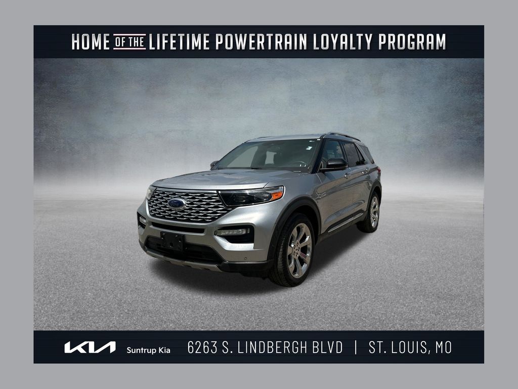 Silver Metallic 2020 Ford Explorer SUV / Crossover All-Wheel Drive Automatic