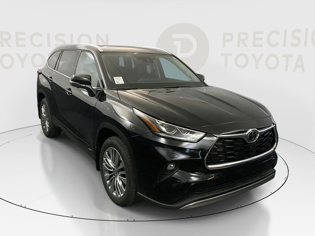 Midnight Black Metallic 2026 Toyota Highlander Hybrid Platinum AWD SUV / Crossover All-Wheel Drive Continuously Variable Transmission