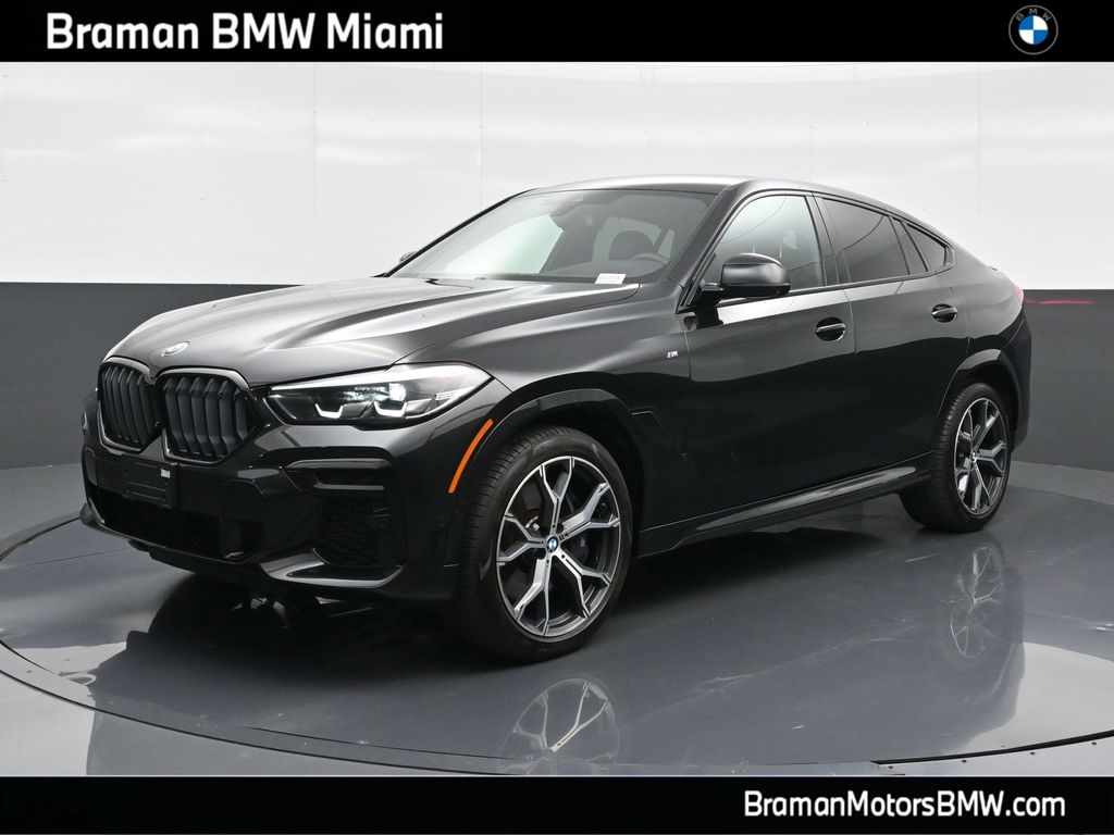Black Sapphire Metallic 2022 BMW X6 M50i AWD SUV / Crossover All-Wheel Drive 8-Speed Automatic