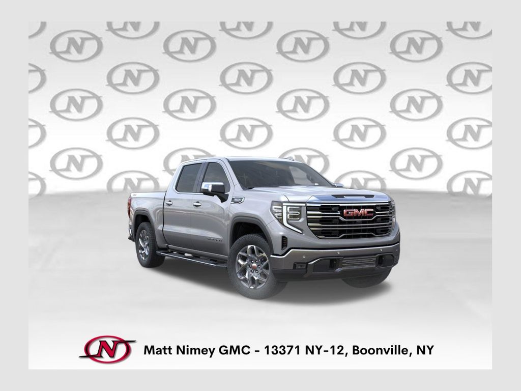 Sterling Metallic 2026 GMC Sierra 1500 SLT Crew Cab 4WD Pickup Truck Four-Wheel Drive Automatic