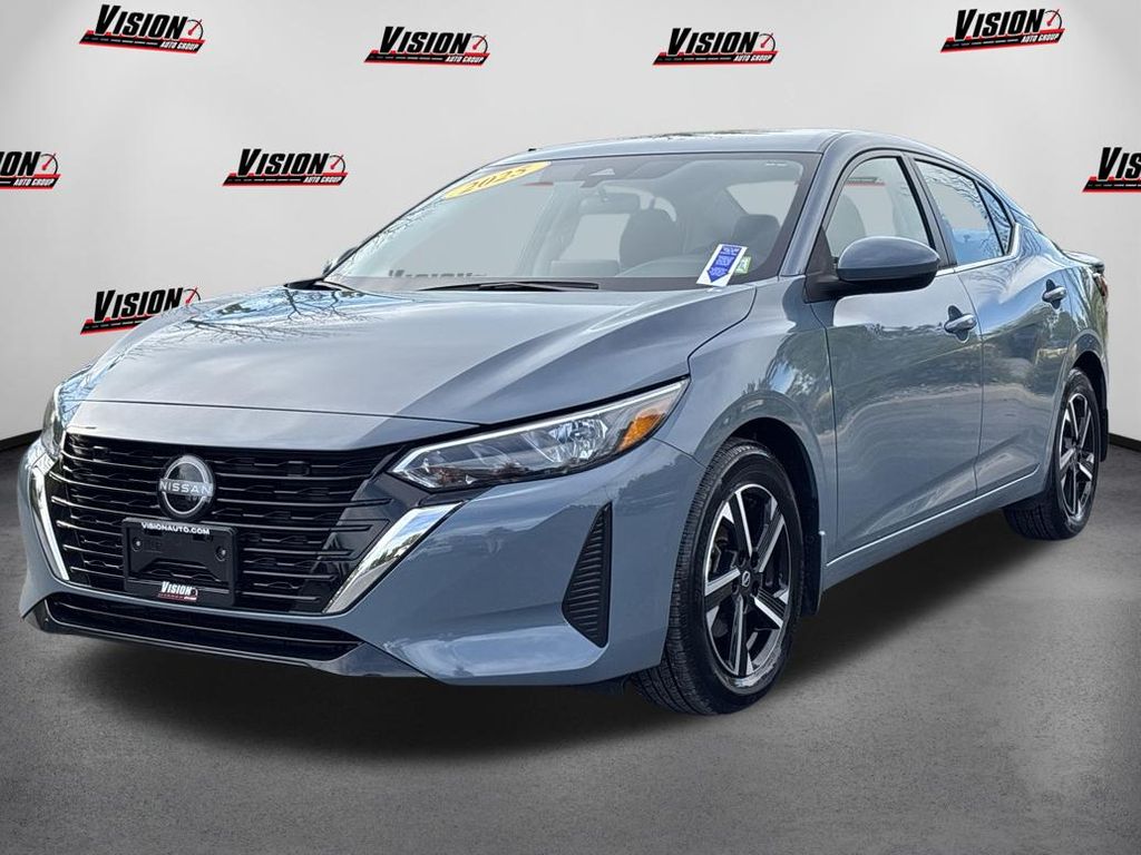 Atlantic Gray Metallic 2025 Nissan Sentra Sedan Front-Wheel Drive Continuously Variable Transmission