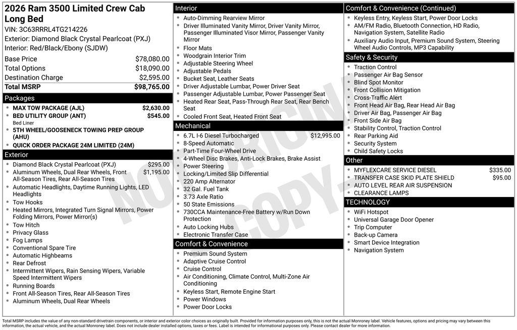 2026 RAM Ram 3500 Pickup Limited's photo