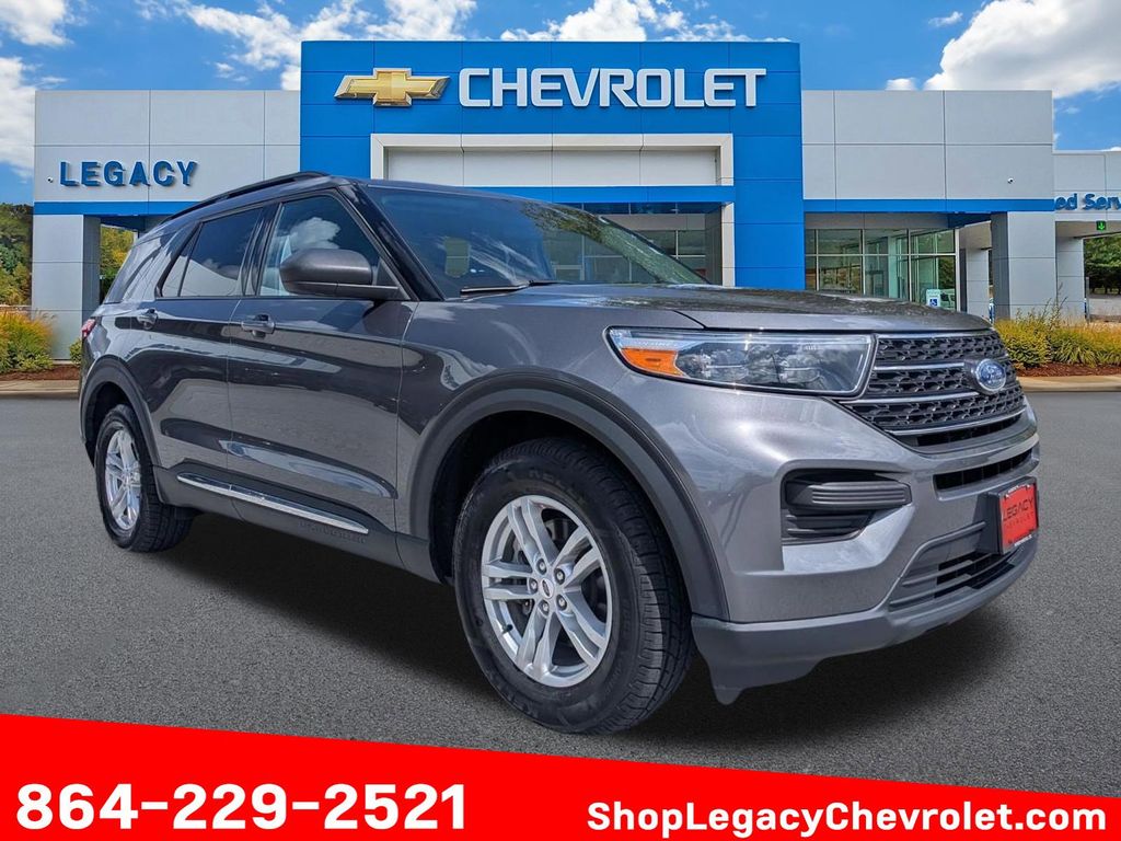 Gray Metallic 2022 Ford Explorer XLT AWD SUV / Crossover All-Wheel Drive Automatic