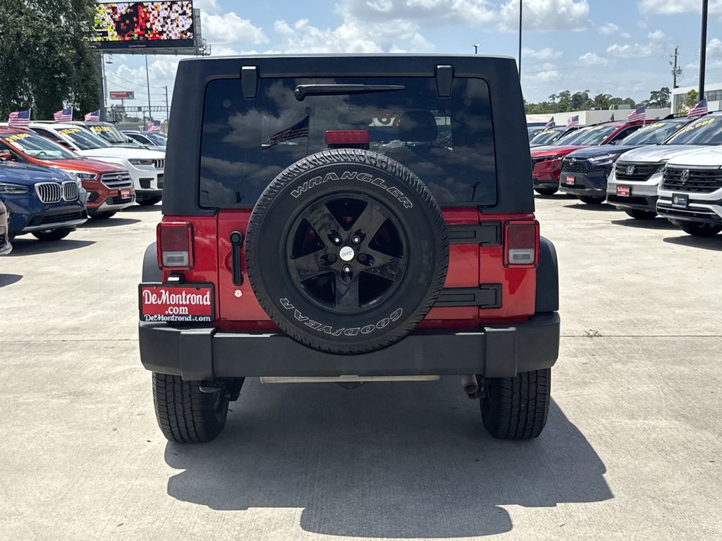 2018 Jeep Wrangler JK Unlimited Sport Red at North Houston Mitsubishi