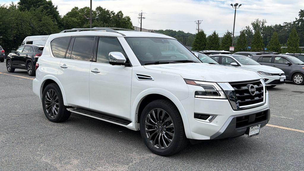 Aspen White Tricoat 2023 Nissan Armada SUV / Crossover Four-Wheel Drive 7-Speed Automatic