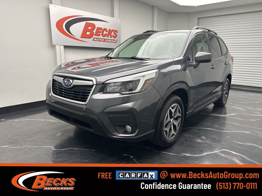 Magnetite Gray Metallic 2021 Subaru Forester Premium Crossover AWD SUV / Crossover All-Wheel Drive Continuously Variable Transmission