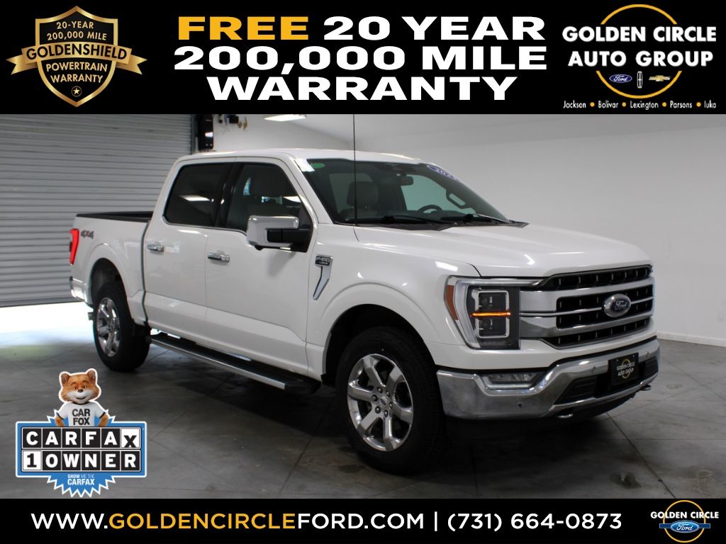 Star White Metallic Tri-Coat 2023 Ford F-150 Pickup Truck Four-Wheel Drive 10-Speed Automatic
