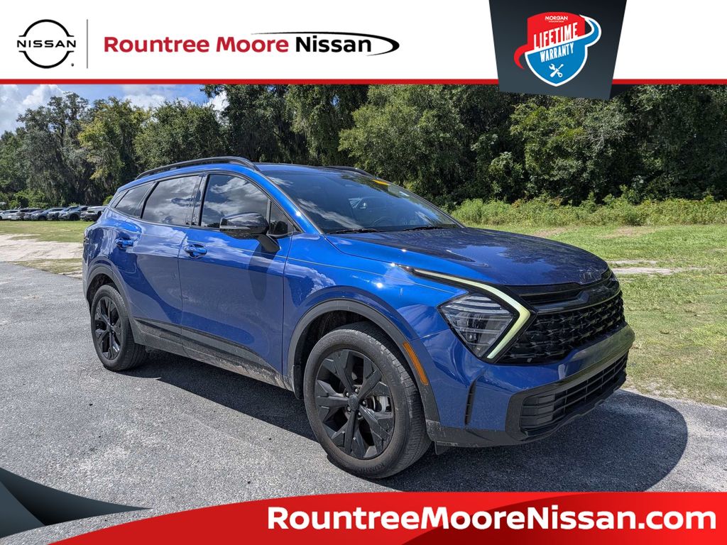 Sapphire Blue 2025 Kia Sportage SUV / Crossover All-Wheel Drive 8-Speed Automatic