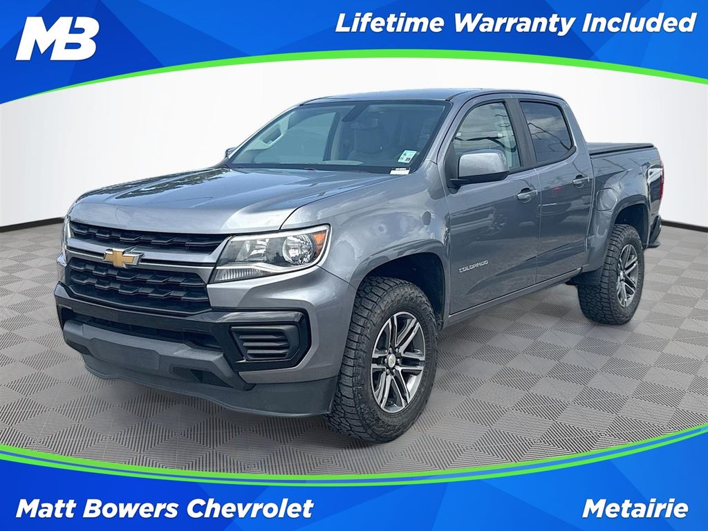 Gray (Satin Steel Metallic) 2021 Chevrolet Colorado Pickup Truck 4X2 8-Speed Automatic
