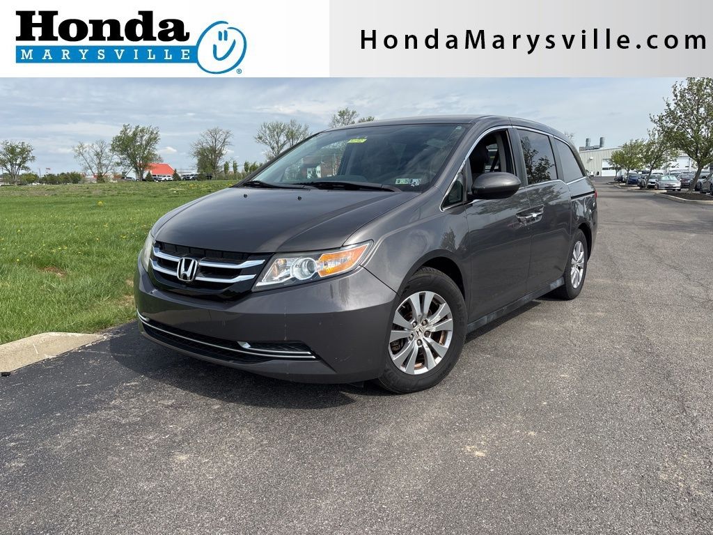 Gray (Modern Steel Metallic) 2014 Honda Odyssey EX FWD Minivan Front-Wheel Drive 6-Speed Automatic