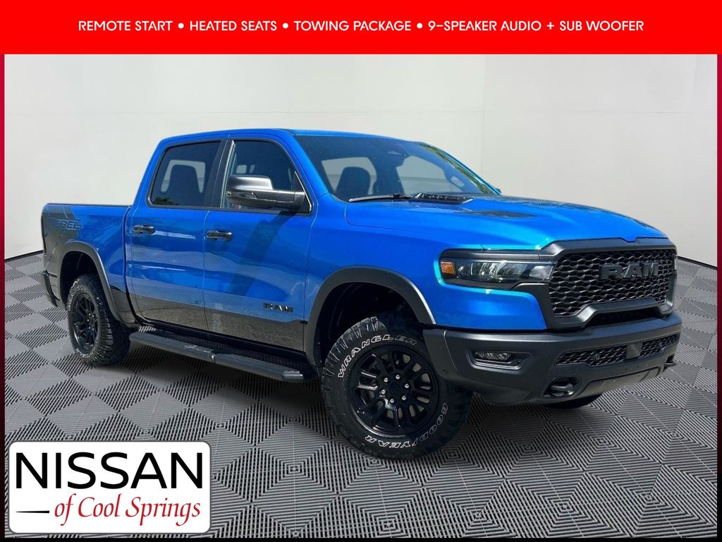 Blue Pearl 2025 RAM 1500 Pickup Truck Four-Wheel Drive 8-Speed Automatic