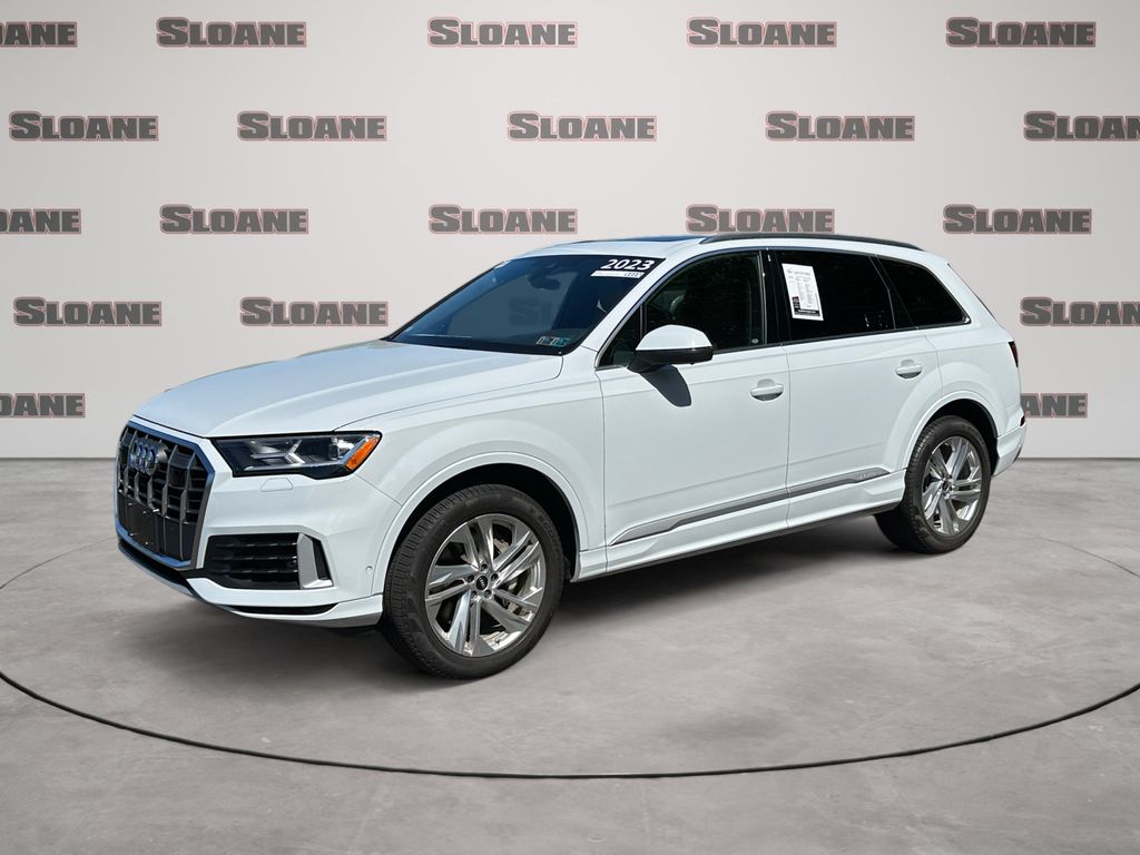 Glacier White 2023 Audi Q7 SUV / Crossover All-Wheel Drive 8-Speed Automatic
