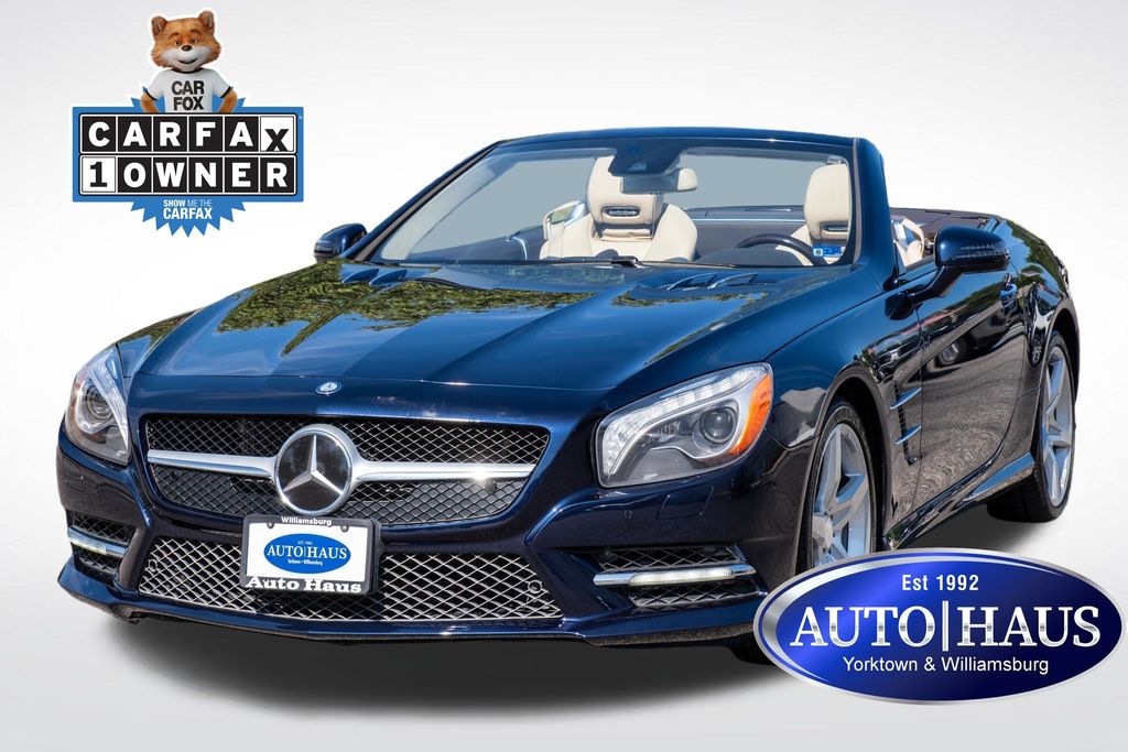 Lunar Blue Metallic 2013 Mercedes-Benz SL-Class Convertible Rear-Wheel Drive 7-Speed Automatic