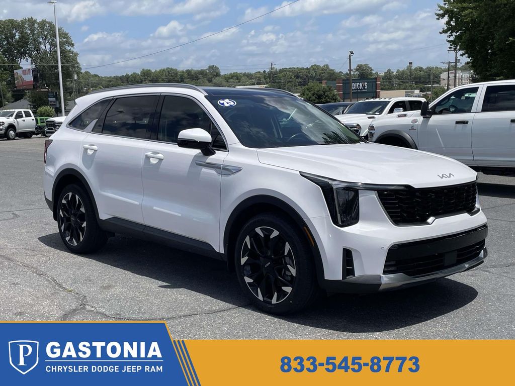 Glacial White Pearl 2025 Kia Sorento SUV / Crossover Front-Wheel Drive 8-Speed Dual Clutch