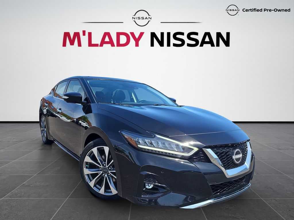Super Black 2023 Nissan Maxima Sedan Front-Wheel Drive Continuously Variable Transmission