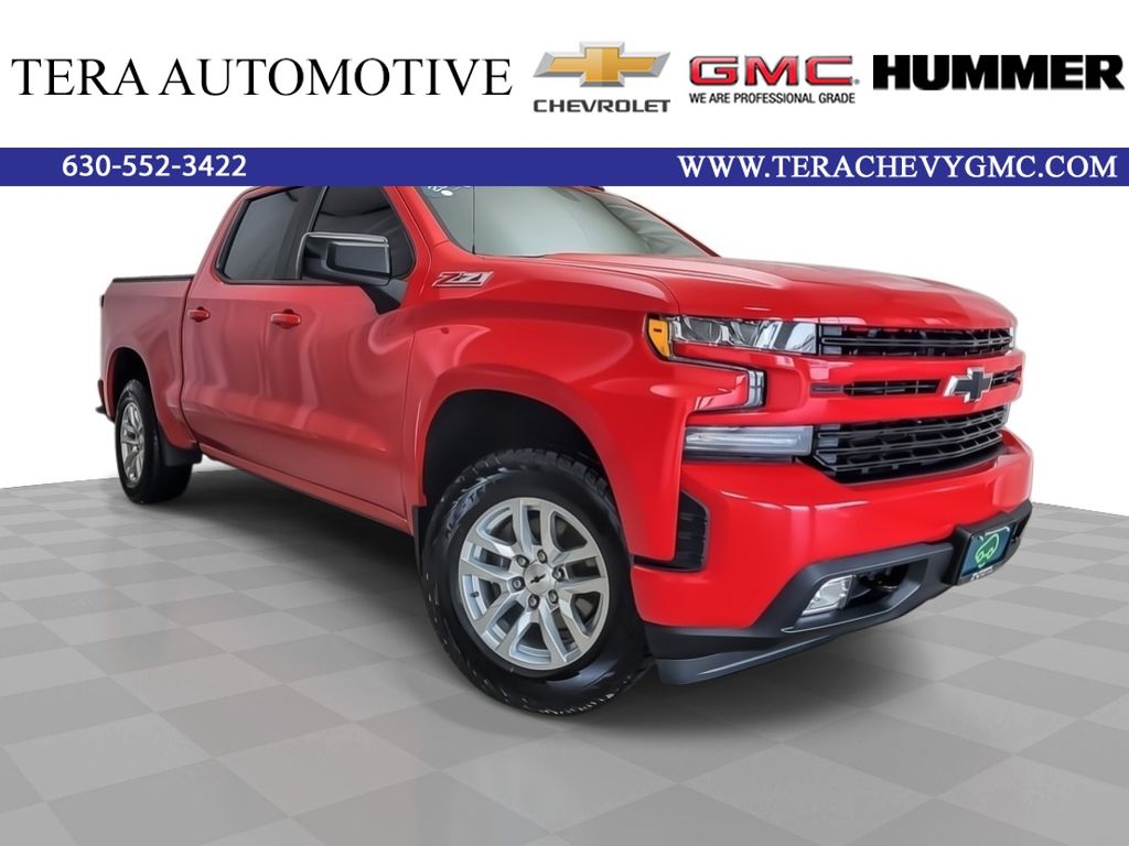 Red 2020 Chevrolet Silverado 1500 Pickup Truck Four-Wheel Drive 8-Speed Automatic