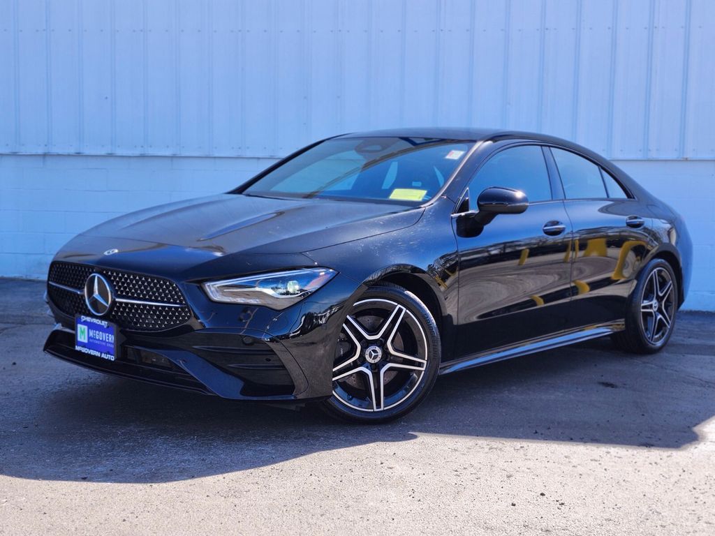 Black 2024 Mercedes-Benz CLA Coupe All-Wheel Drive 8-Speed Dual Clutch