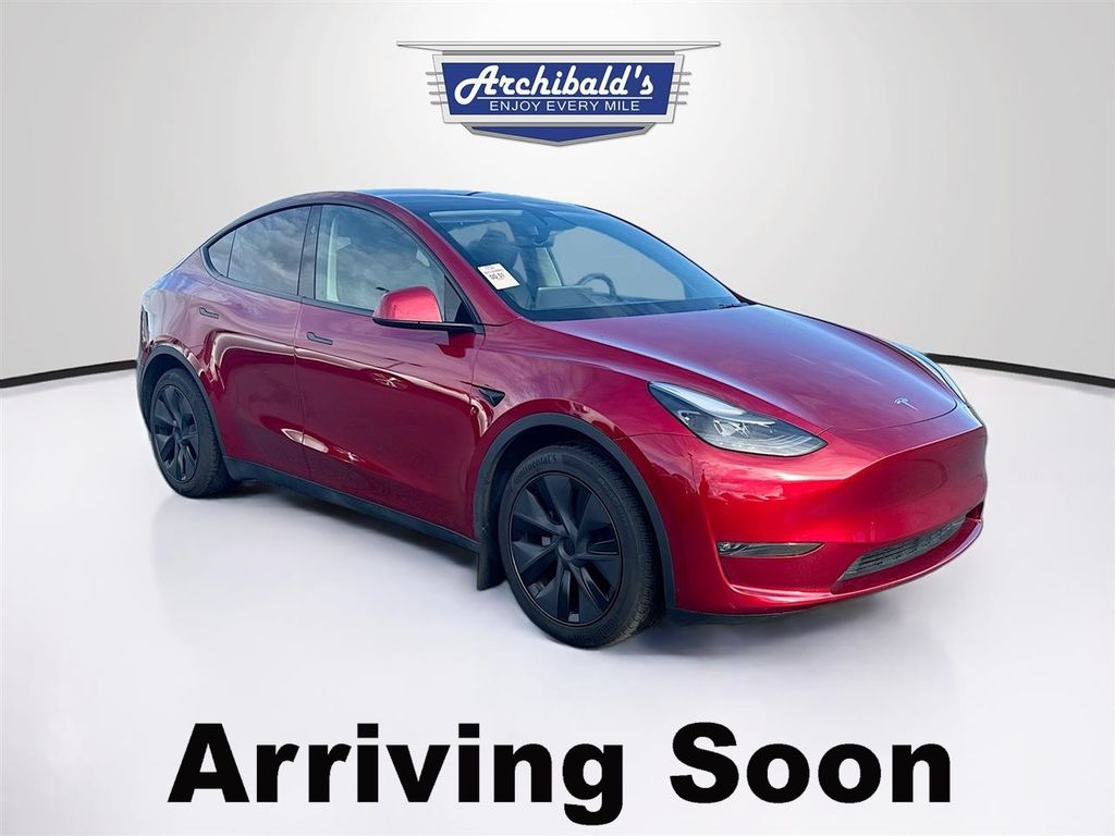 Ultra Red 2025 Tesla Model Y Long Range AWD SUV / Crossover All-Wheel Drive 1-Speed Automatic