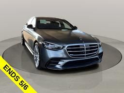 Gray 2023 Mercedes-Benz S-Class S 500 4MATIC AWD Sedan All-Wheel Drive 9-Speed Automatic