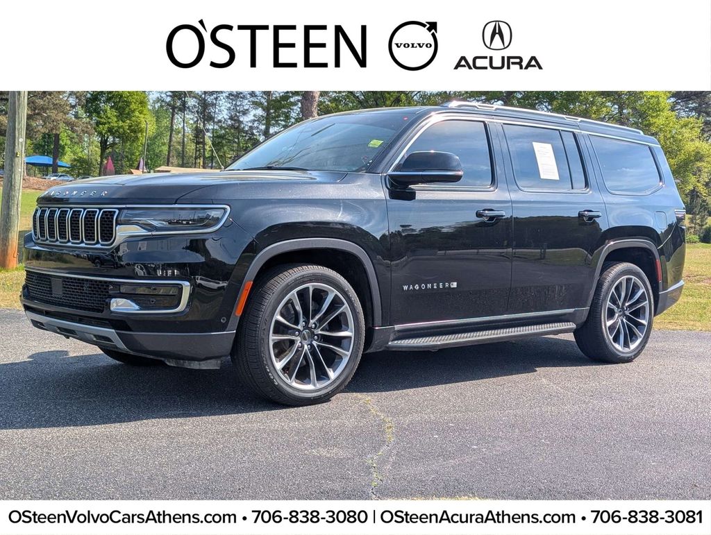 Diamond Black Crystal Pearlcoat 2022 Jeep Wagoneer Series II 4WD SUV / Crossover Four-Wheel Drive 8-Speed Automatic