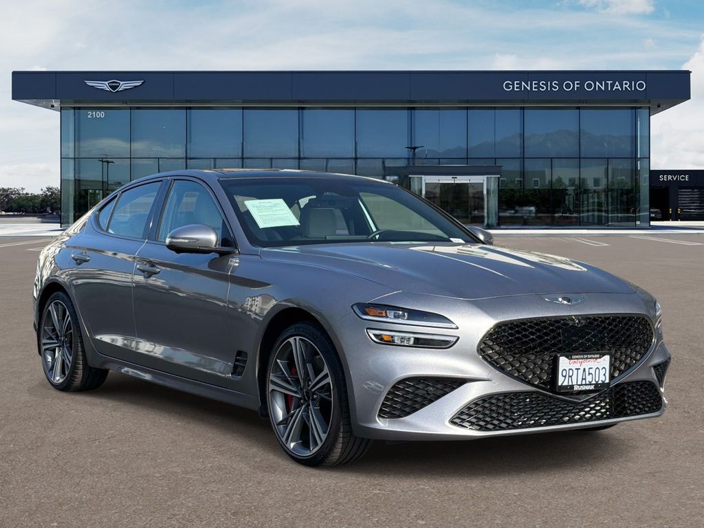 Savile Silver 2025 Genesis G70 Sedan Rear-Wheel Drive 8-Speed Automatic