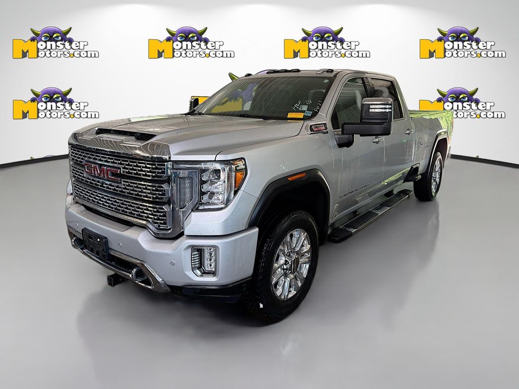 Silver 2020 GMC Sierra 3500HD Pickup Truck Four-Wheel Drive Automatic