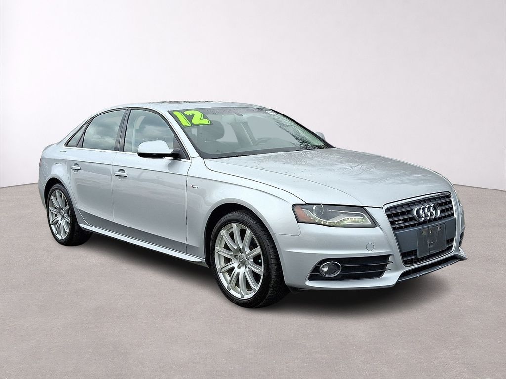 Ice Silver Metallic 2012 Audi A4 2.0T quattro Premium Plus Sedan AWD Sedan All-Wheel Drive 8-Speed Automatic