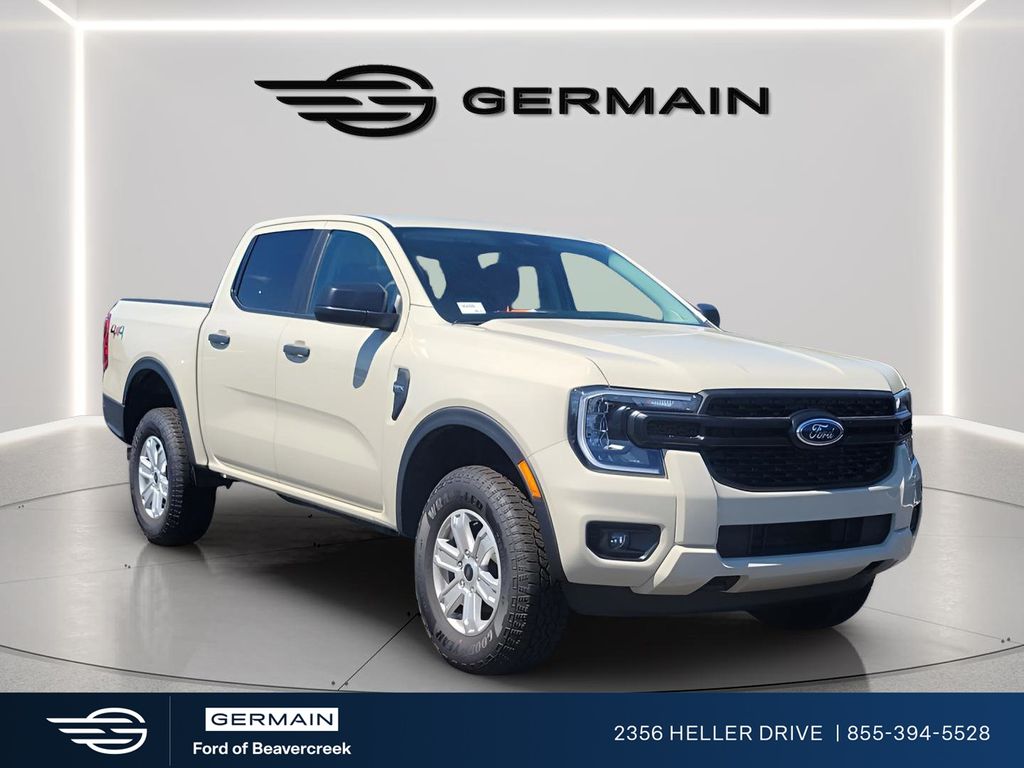 Desert Sand 2025 Ford Ranger XL SuperCrew 4WD Pickup Truck Four-Wheel Drive Automatic