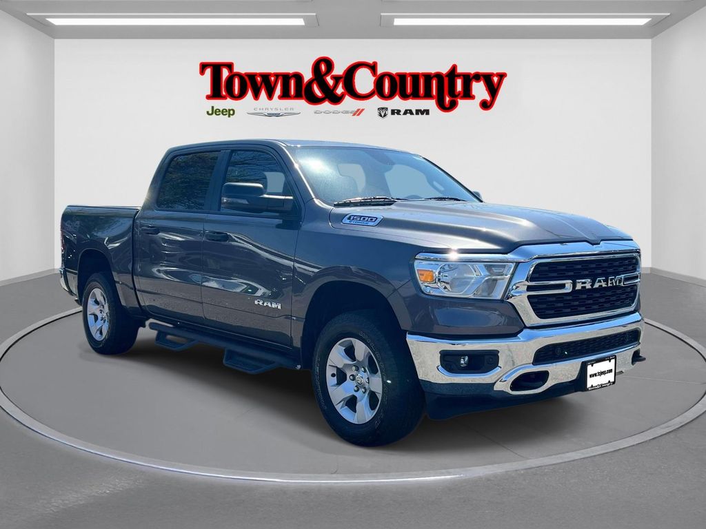 Gray (Granite Crystal Metallic Clearcoat) 2023 RAM 1500 Pickup Truck Four-Wheel Drive 8-Speed Automatic