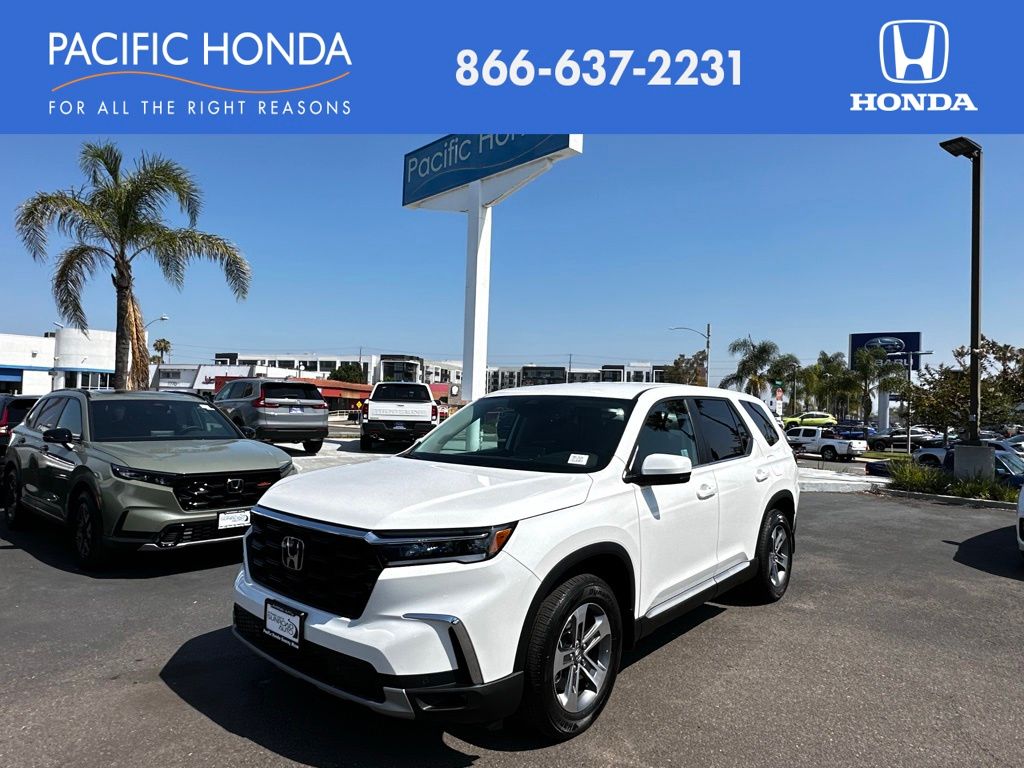 Platinum White Pearl 2025 Honda Pilot EX-L FWD SUV / Crossover Front-Wheel Drive Automatic