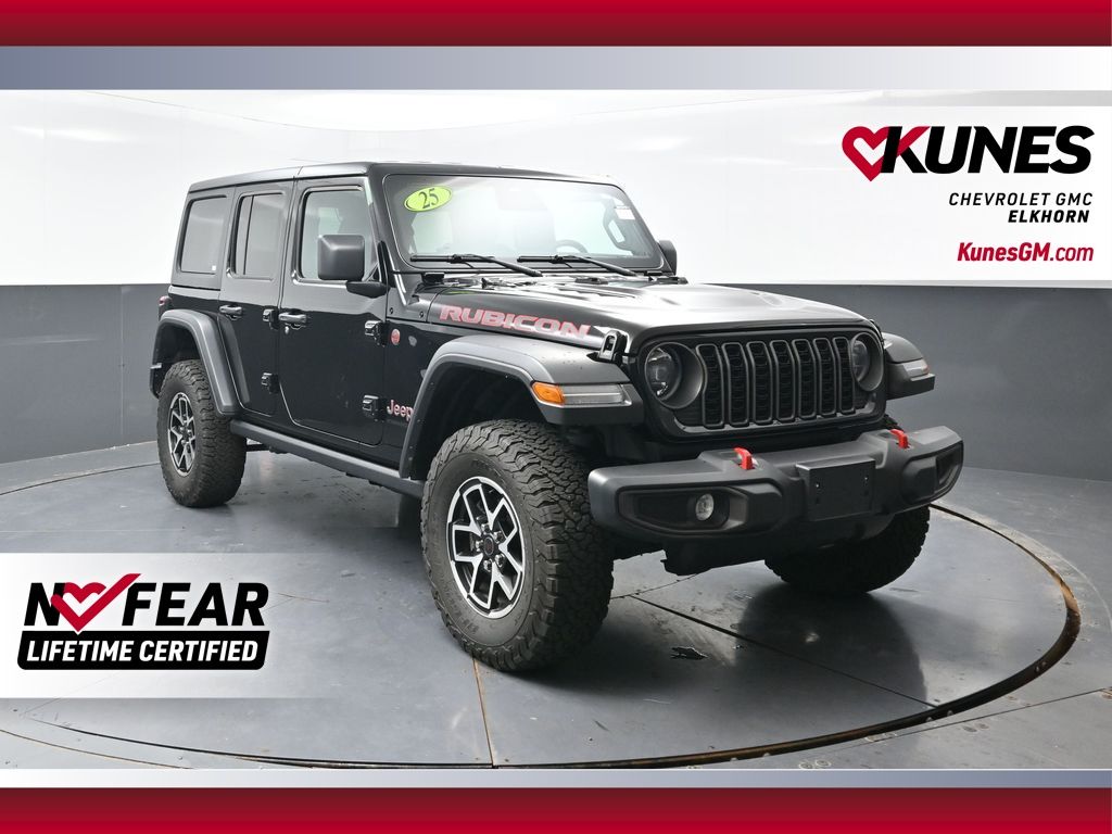 Black Clearcoat 2025 Jeep Wrangler SUV / Crossover Four-Wheel Drive 8-Speed Automatic