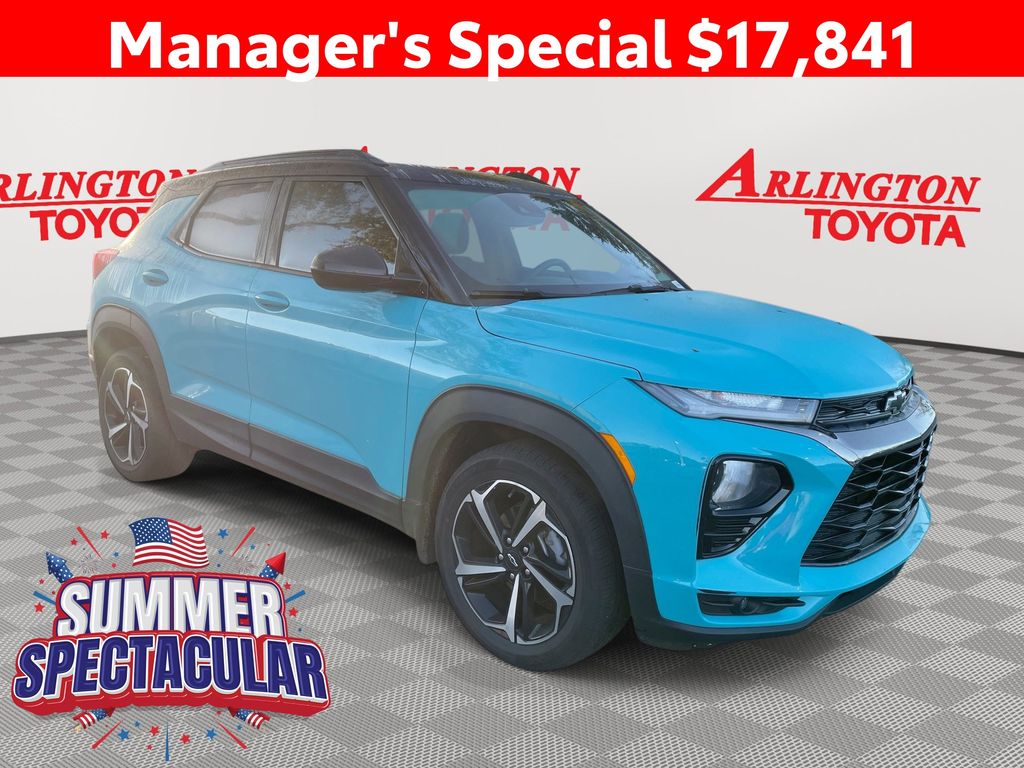 Blue 2021 Chevrolet Trailblazer SUV / Crossover Front-Wheel Drive Continuously Variable Transmission