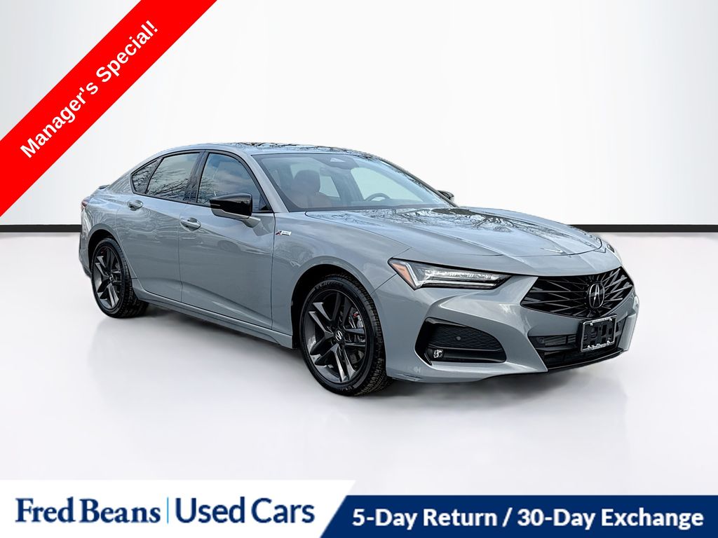 Gray 2025 Acura TLX SH-AWD with A-Spec Package Sedan All-Wheel Drive Automatic