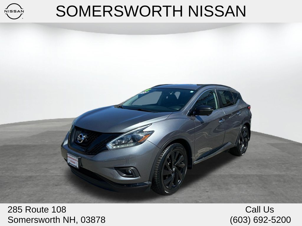 Gray (Gun Metallic) 2018 Nissan Murano SL AWD SUV / Crossover All-Wheel Drive Continuously Variable Transmission