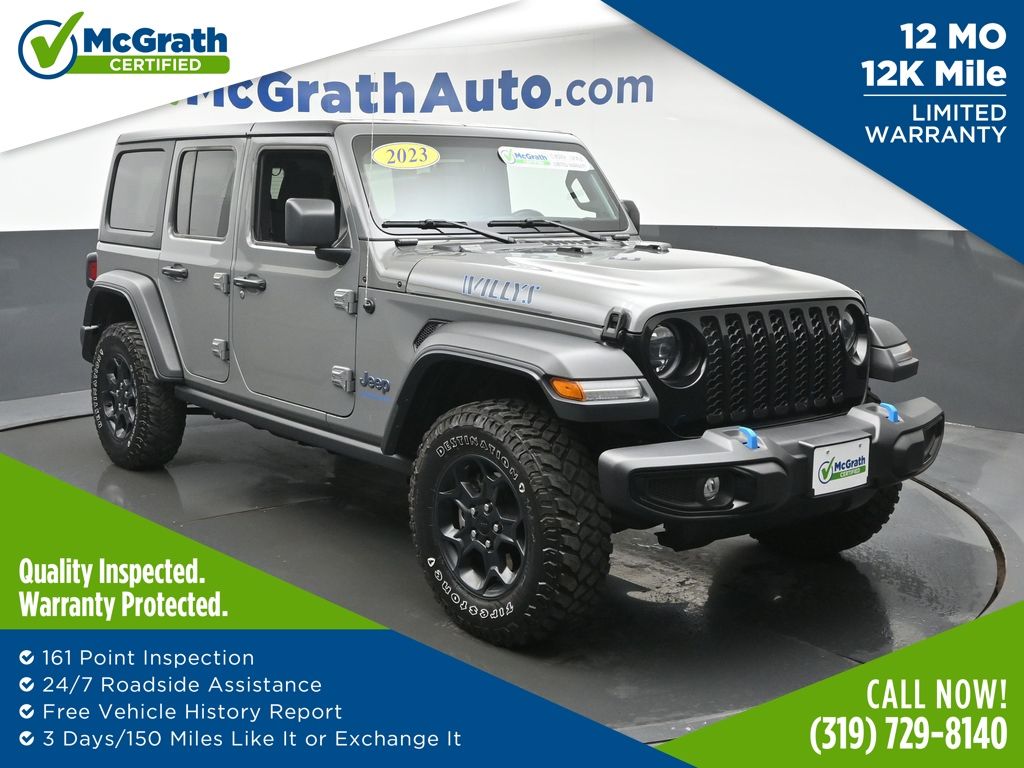 Sting-Gray Clearcoat 2023 Jeep Wrangler 4xe SUV / Crossover Four-Wheel Drive 8-Speed Automatic