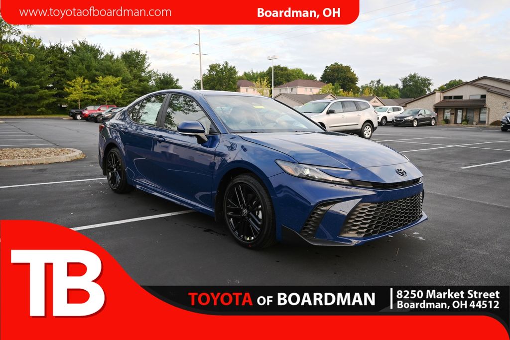 Blue 2026 Toyota Camry Sedan Front-Wheel Drive Continuously Variable Transmission