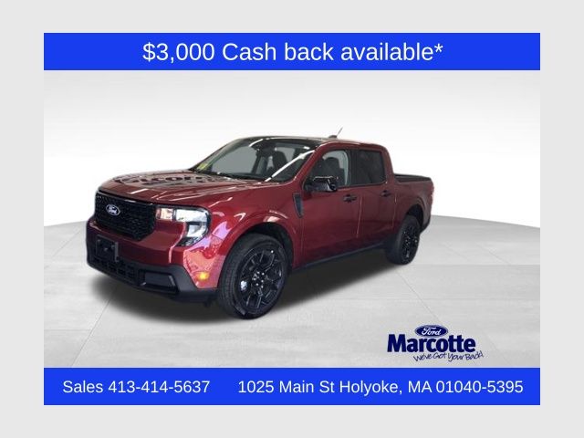 Ruby Red Metallic Tinted Clearcoat 2025 Ford Maverick Pickup Truck All-Wheel Drive 8-Speed Automatic
