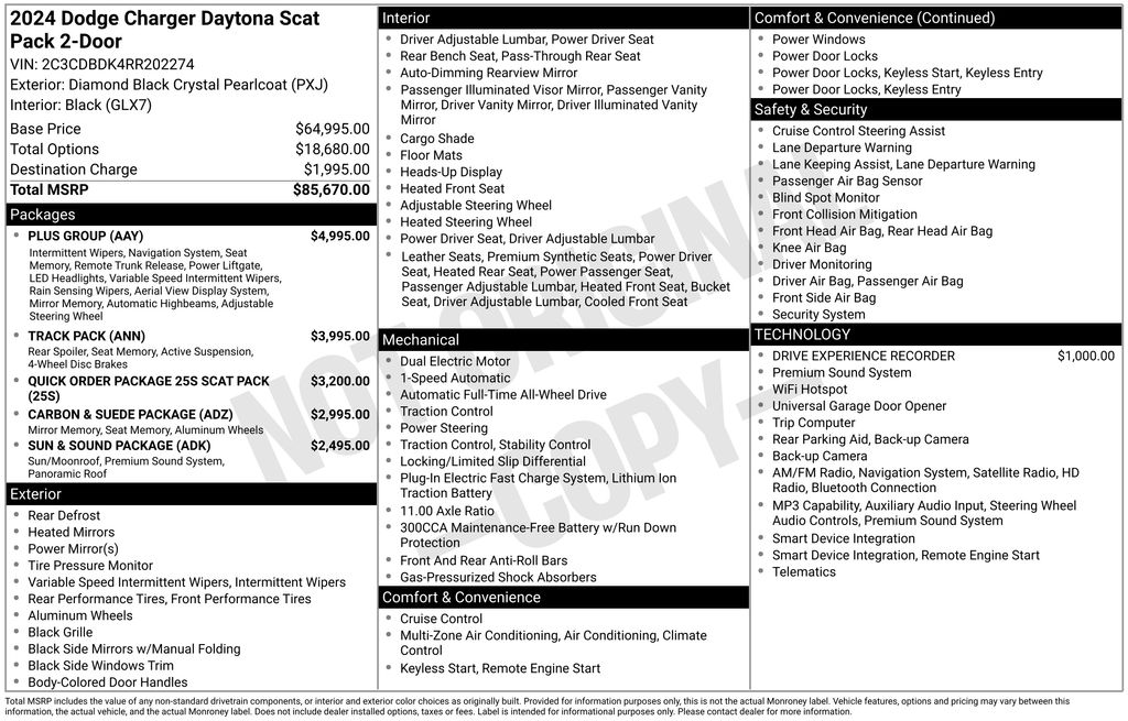 2024 Dodge Charger Daytona Scat Pack AWD