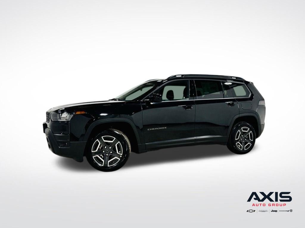Diamond Black Crystal Pearlcoat 2026 Jeep Cherokee SUV / Crossover Four-Wheel Drive Continuously Variable Transmission