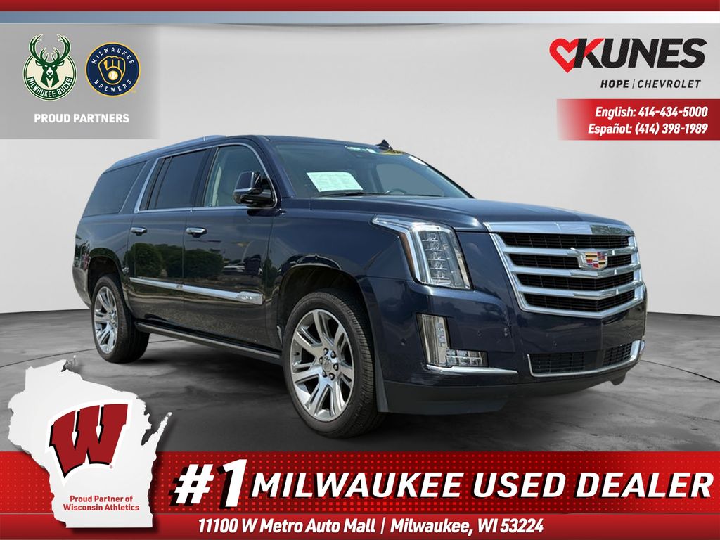 Dark Adriatic Blue Metallic 2020 Cadillac Escalade ESV SUV / Crossover Four-Wheel Drive