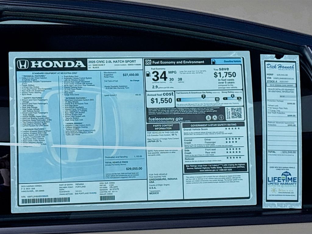 2025 Honda Civic Sport