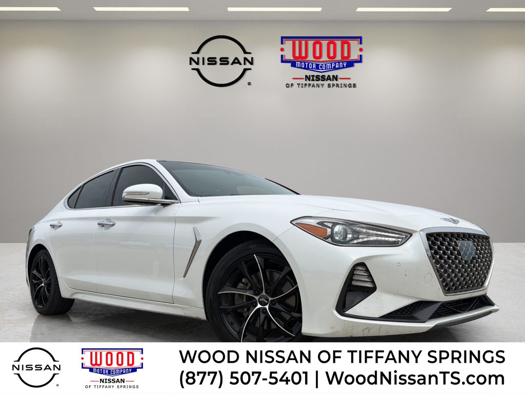 Uyuni White 2020 Genesis G70 2.0T RWD Sedan Rear-Wheel Drive 8-Speed Automatic