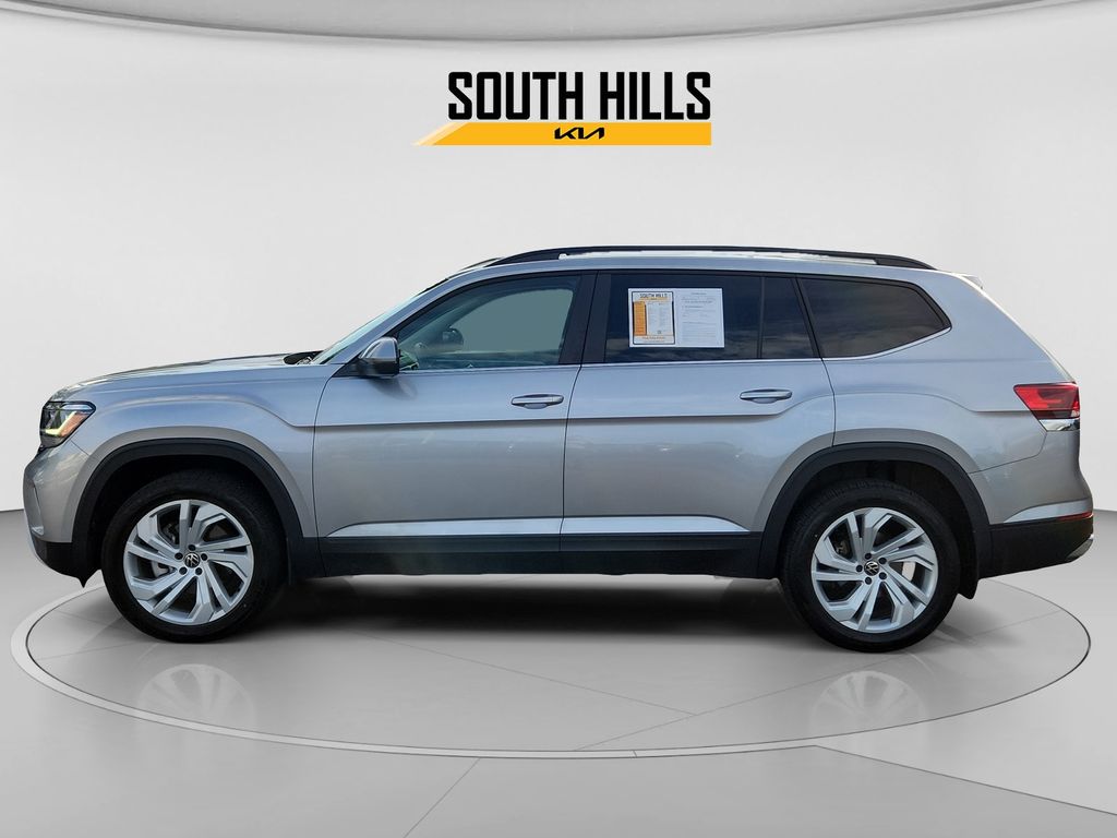 2022 Volkswagen Atlas 3.6L V6 SE w/Technology Silver at Subaru and VW of Moon Township