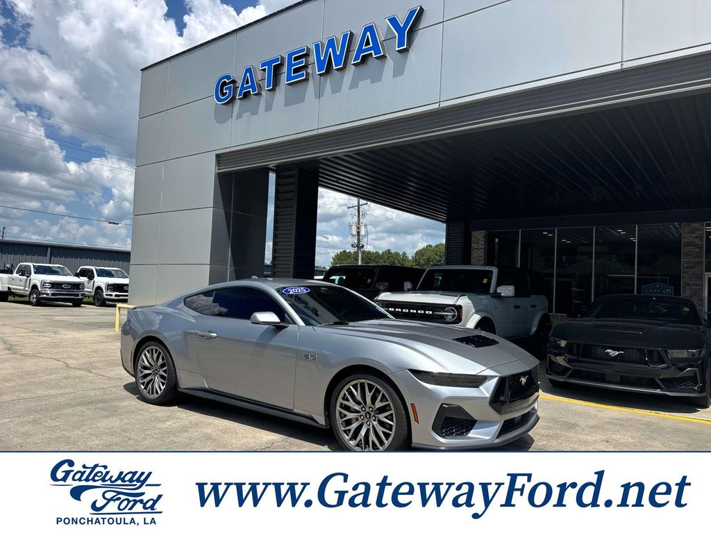 Iconic Silver Metallic 2025 Ford Mustang Coupe Rear-Wheel Drive Automatic
