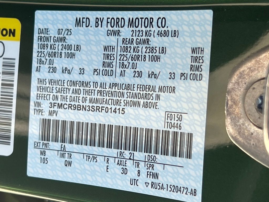 2025 Ford Bronco Sport Big Bend Green at Walterboro Ford